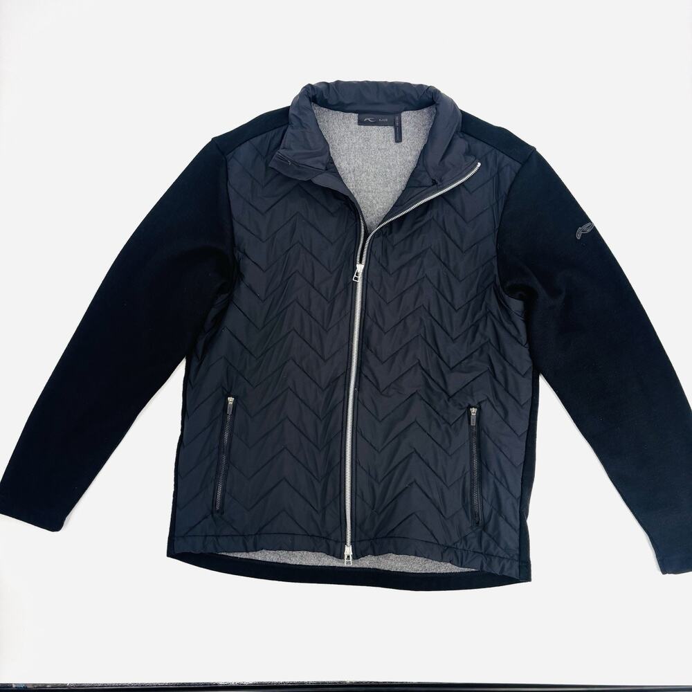Kjus Womens Retention Quilted Jacket Full Zip Lightweight Insulated Black XXL